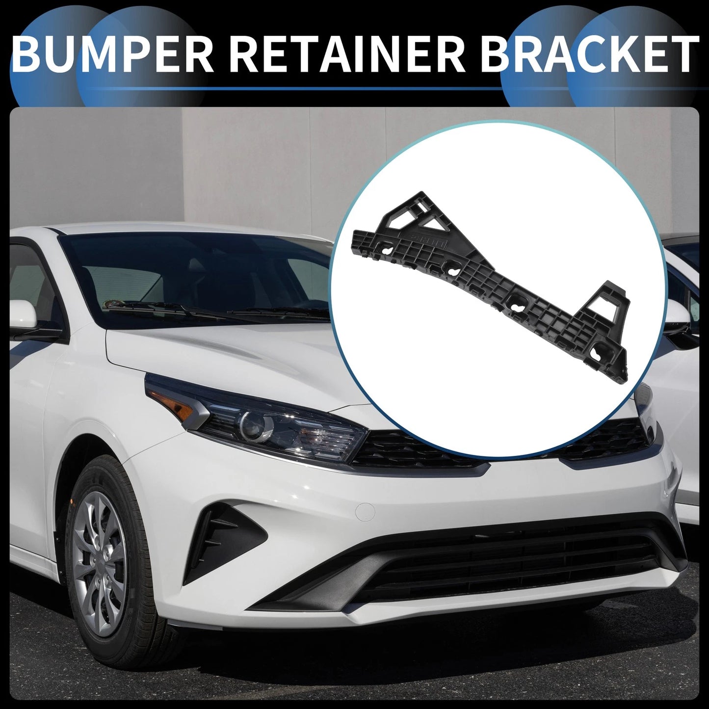 Left Rear Bumper Retainer Bracket for Kia Forte (2019-2021)