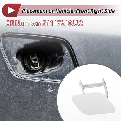 Washer Nozzle Cover Cap for BMW 740i (2011-2015) - White