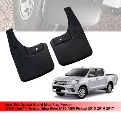 Rear Mud Flaps for Toyota Hilux Revo M70 M80 (2015-2017)