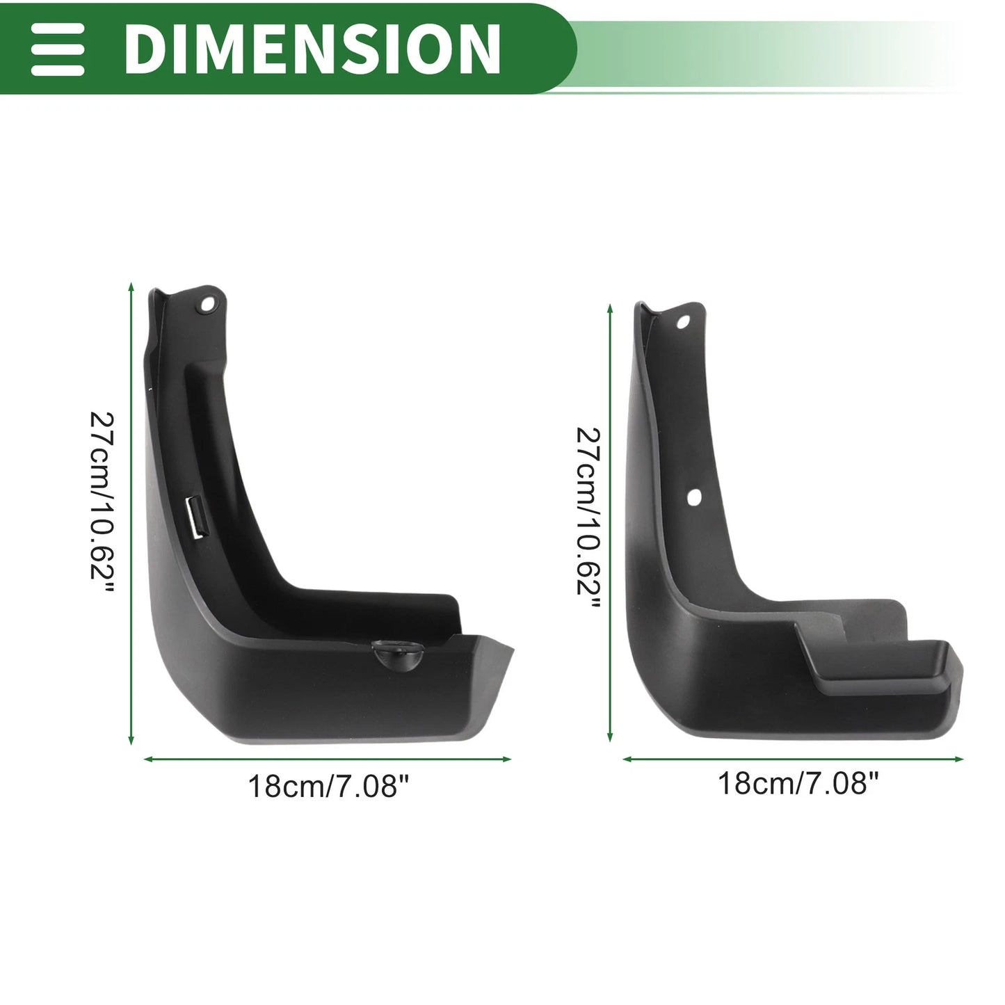 Mud Flaps Splash Guards Front & Rear for Honda Fit (2021-2023)