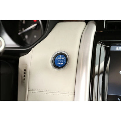Blue Engine Start Buttons Key Cover Parts fit For Land Rover Discovery Sport LR4