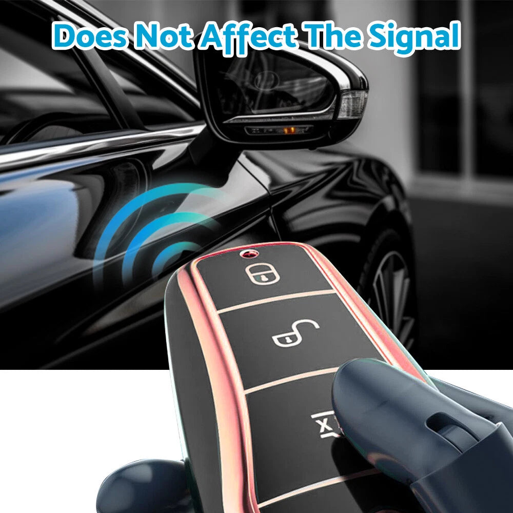 Black Remote Key Fob Cover for BYD Atto 3 (2022-2023)