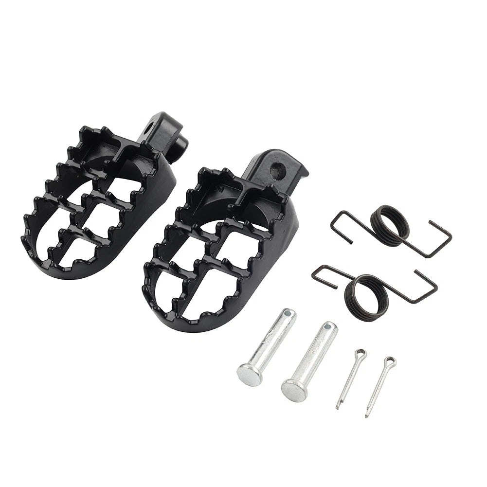 Black Front Footrest Pegs for Suzuki V-Strom 650 DL650 (2004-2012)