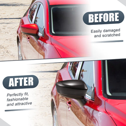 Rearview Mirror Cover Overlay  Carbon Fiber for Mazda 3 (2004-2013)