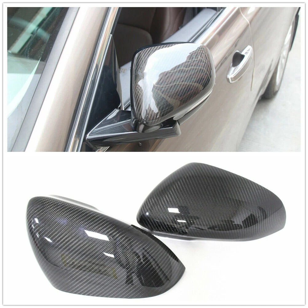 Carbon Fiber Mirror Covers for Jaguar XK XF XJ XKR XE (2011-2015)
