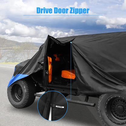 SUV Car Cover for Jeep Wrangler JK JL 2-Door (2007-2021) UV Waterproof Black Blue