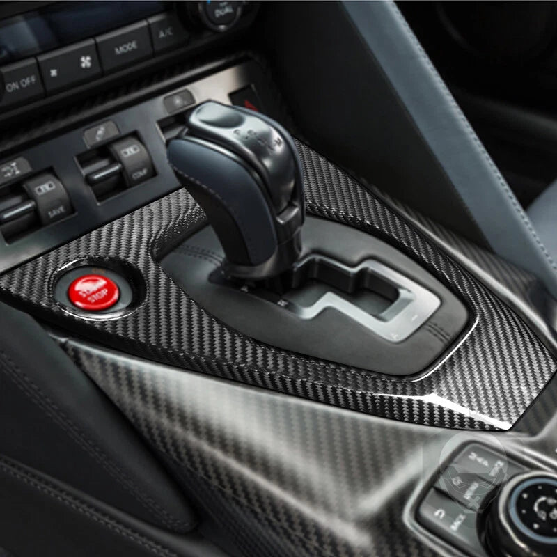 REAL Carbon Fiber Center Console Gear Shifter Trim For Nissan R35 GT-R 17-23