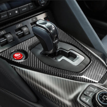 REAL Carbon Fiber Center Console Gear Shifter Trim For Nissan R35 GT-R 17-23