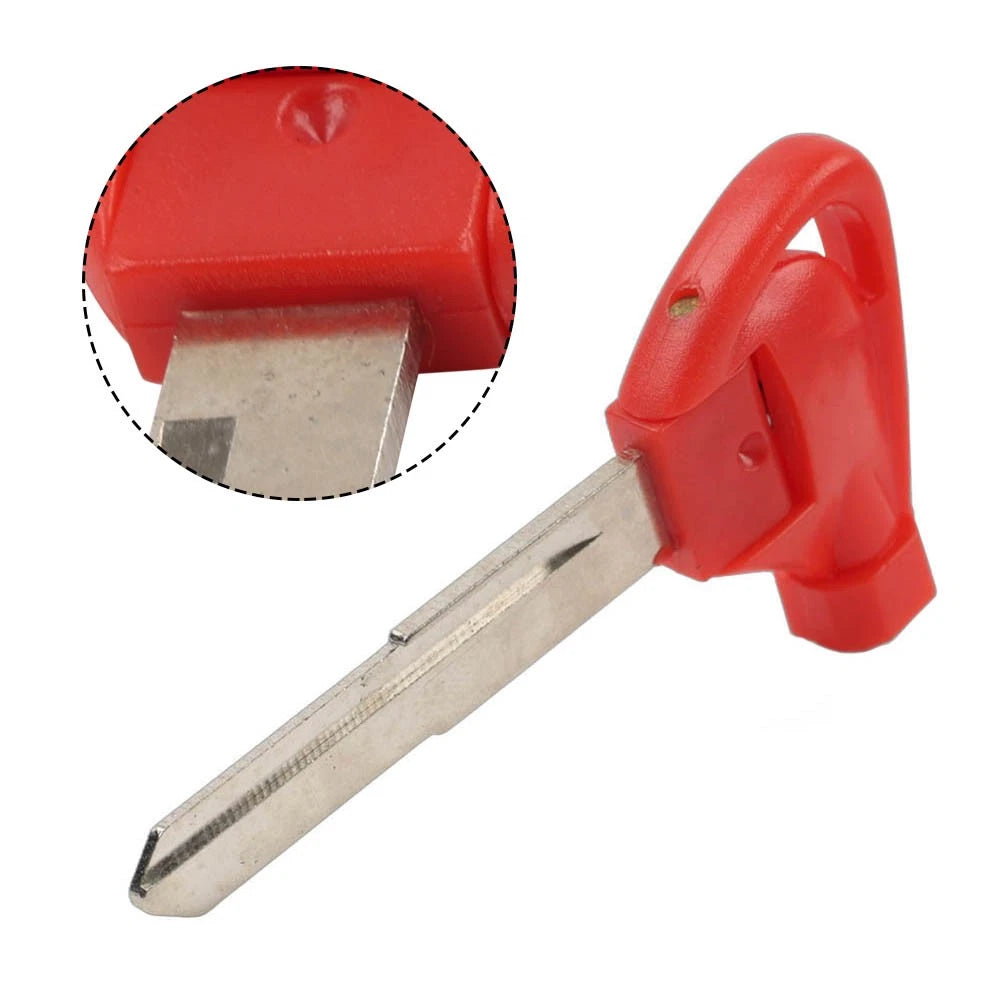 Red Right Ignition Key Blank Shell Case for Yamaha Motorbike Scooter
