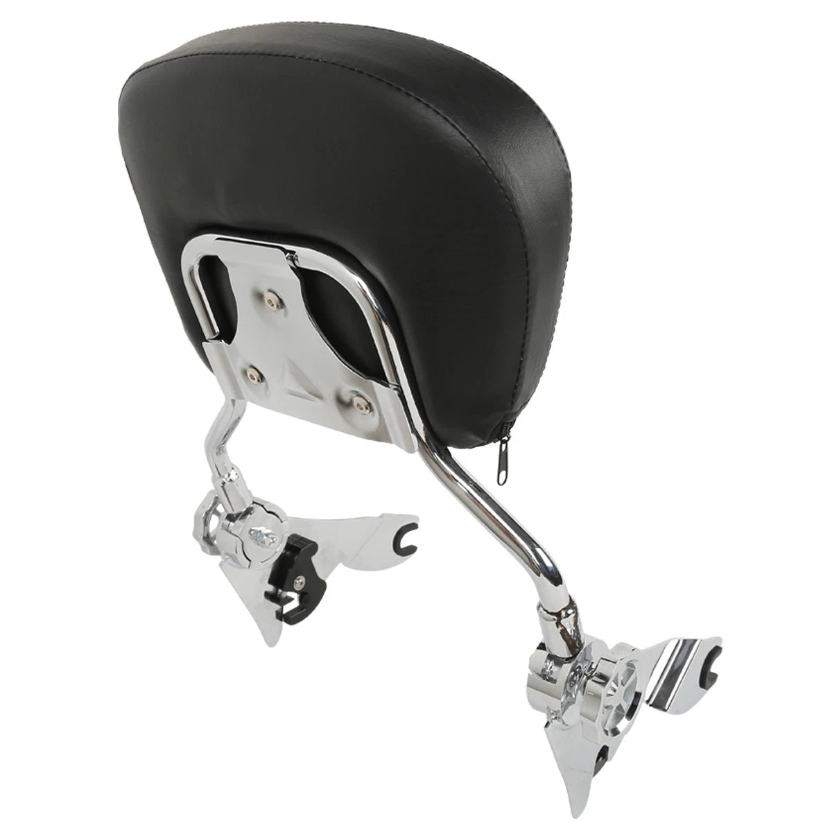 Chrome/Black Adjustable Backrest Sissy Bar for Harley Street Glide (2009-2025)