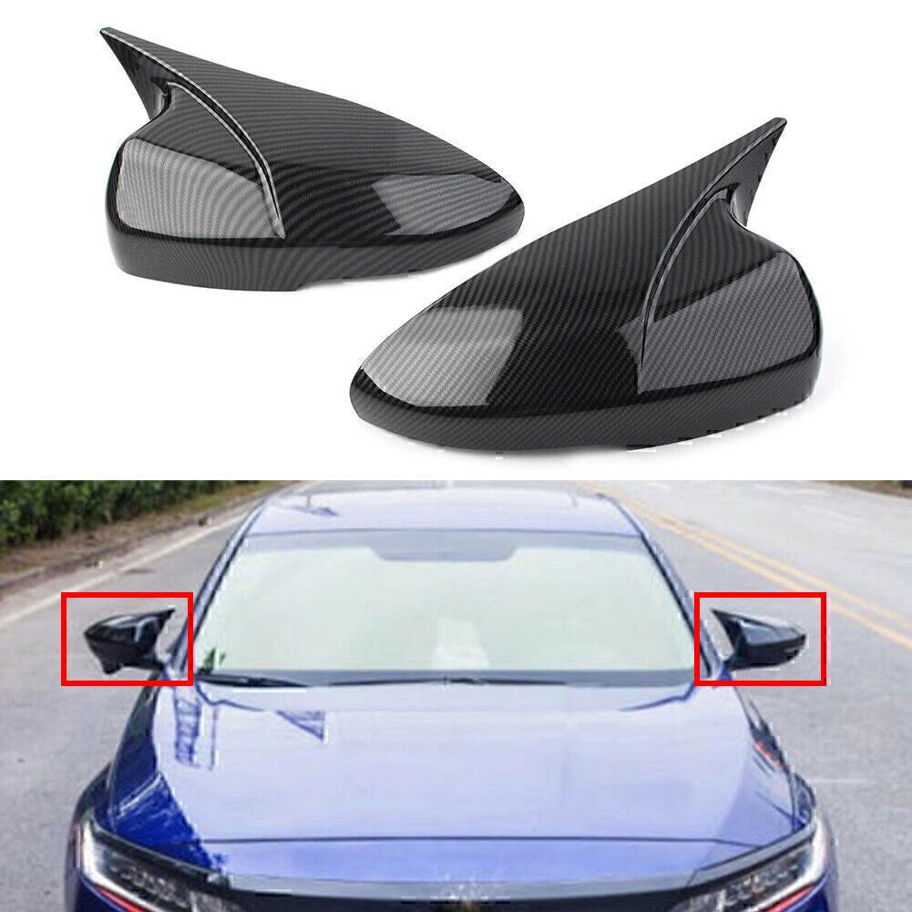 Carbon Fiber Look Rear View Mirror Cover Trim for Honda Accord (2018-2021)