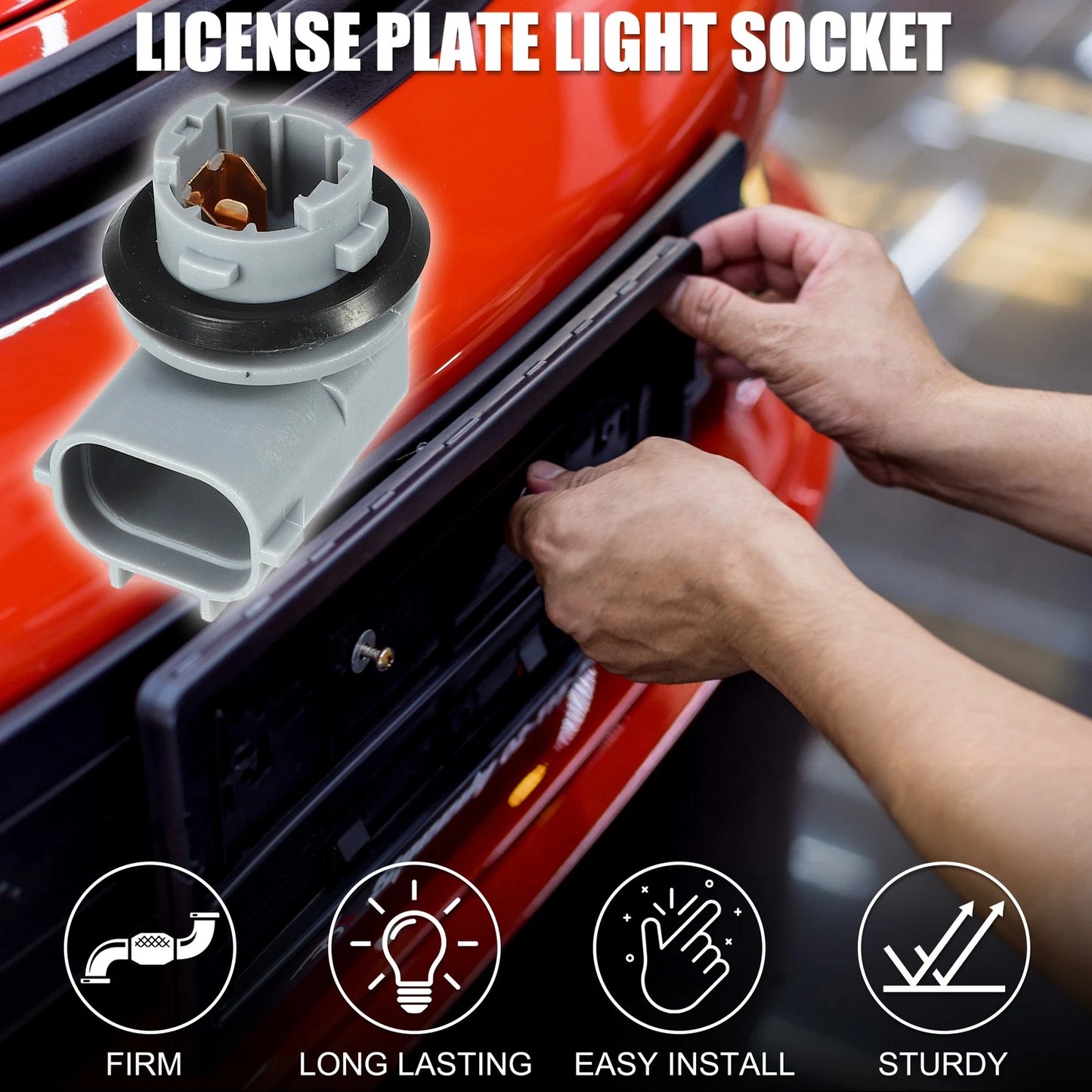 License Plate Light Socket 2 Pins for Toyota Tacoma (1995–2004)