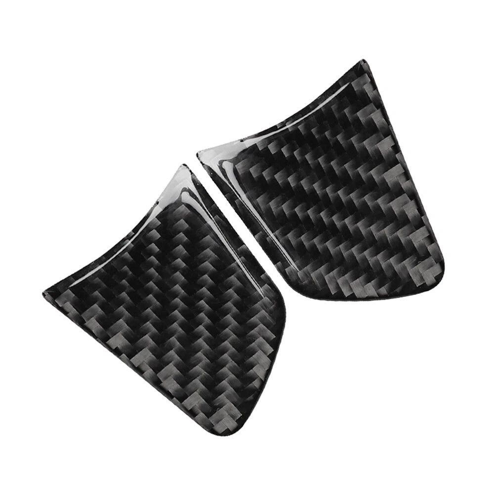 Carbon Fiber Steering Wheel Panel Cover Trim for Audi A6 A7 (2012-2018)