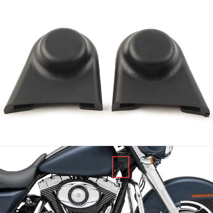 Black Rubber Waterproof Screw Nut Bolt Covers for Harley Touring Motorcycle