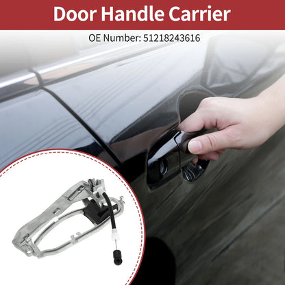 Front Right Door Handle Carrier for BMW X5 (2000-2006) Silver Tone