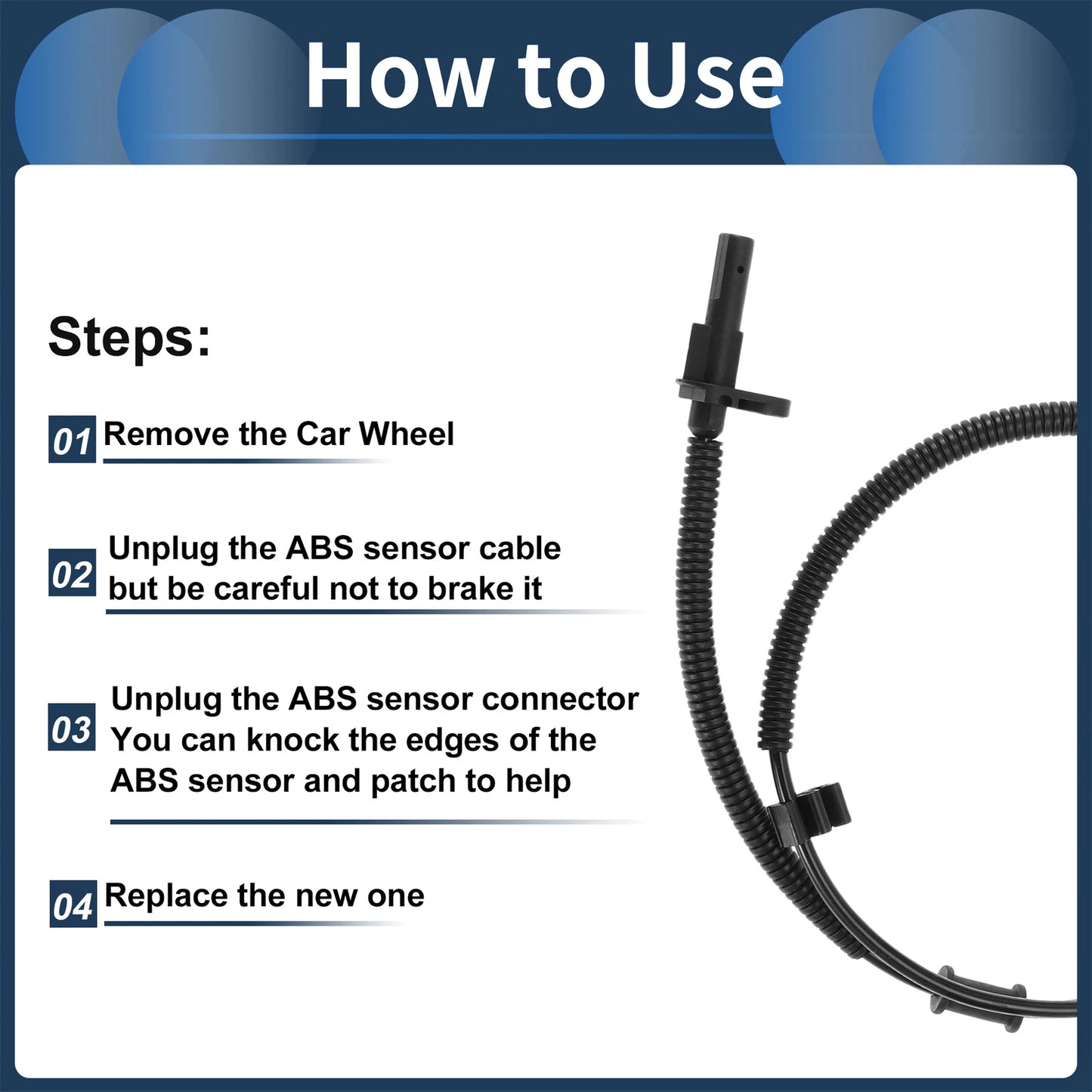 ABS Wheel Speed Sensor for Ford E-150 (2015-2021)