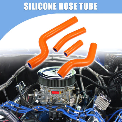 4pcs Orange Silicone Radiator Hose Tubing for Yamaha YZ250 (2002-2013)