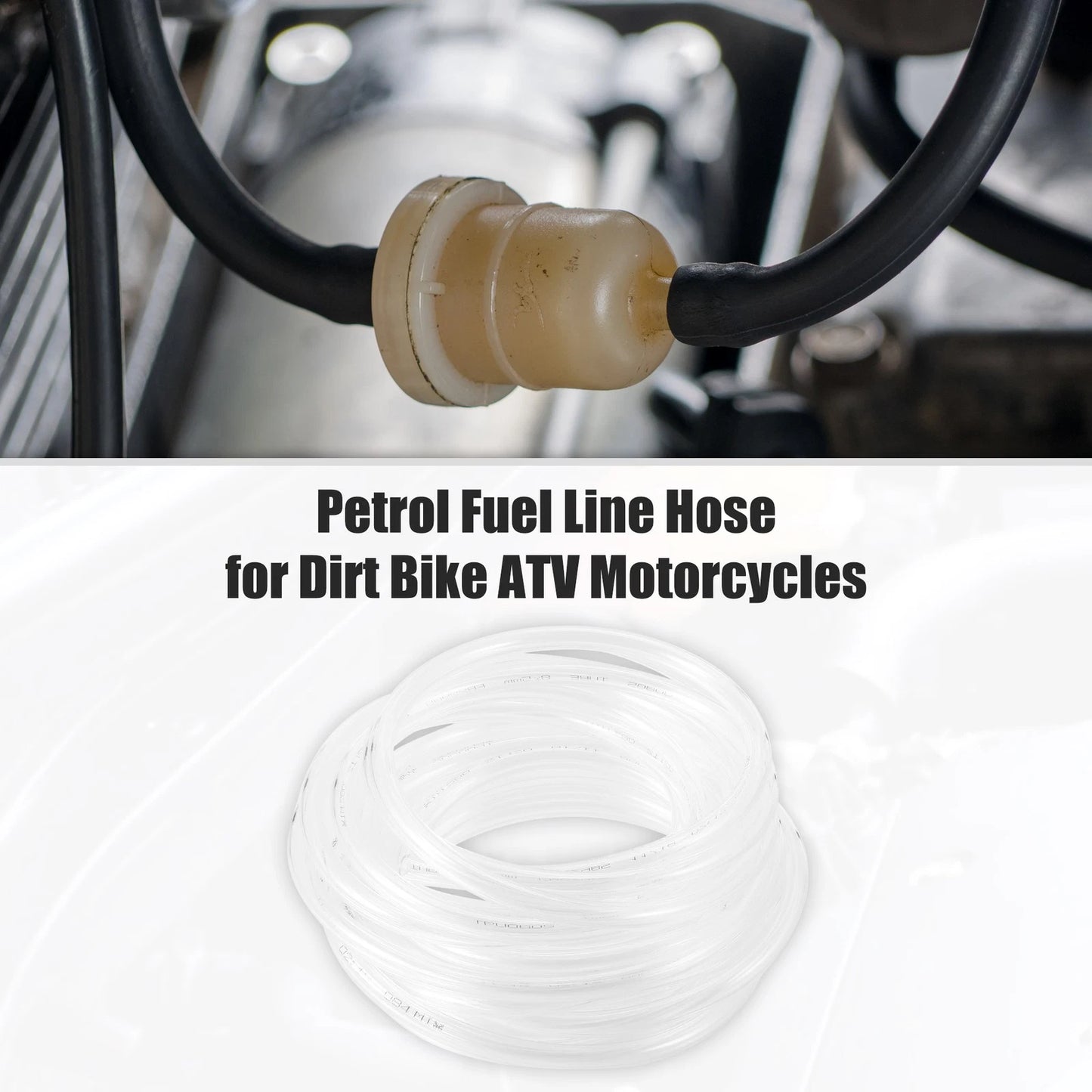 Vent Line Hose for Motorcycle Dirt Bike Fuel Tube 0.31'' x 20ft Clear