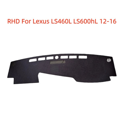 RHD Black Dash Mat Cape for Lexus LS460L LS600hL (2012–2016)