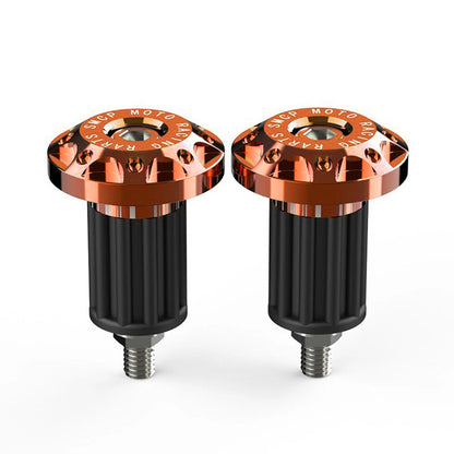 7/8" Motorcycle Dirt Bike Handlebar Grip End Cap Plug Slider - Orange