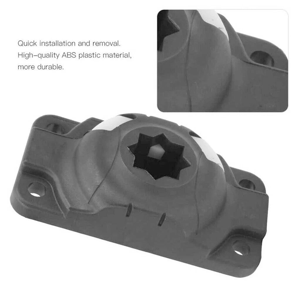 Rod Holder ABS Black Accessories for Boat/Canoe/Inflatable with Screws