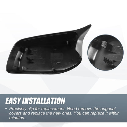 Rearview Mirror Cover Cap Gloss Black for BMW E60 E61 525i 530i 545i 550i