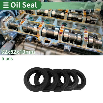 Oil Seal / 32x52x10mm / Rotary Shaft Seal NBR Rubber Black for Make Model