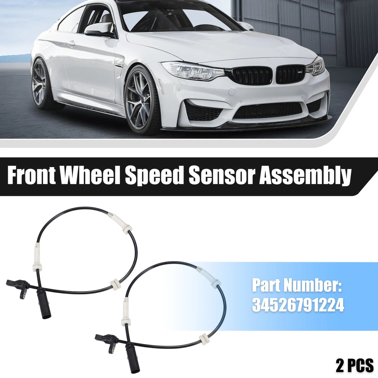 Front Left Right ABS Wheel Speed Sensors for BMW 228i xDrive (2014-2020)