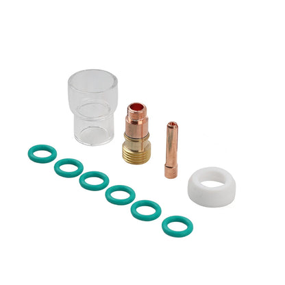 10 x TIG Welding Torch Stubby Gas Lens & Pyrex Cups for WP-17/18/26