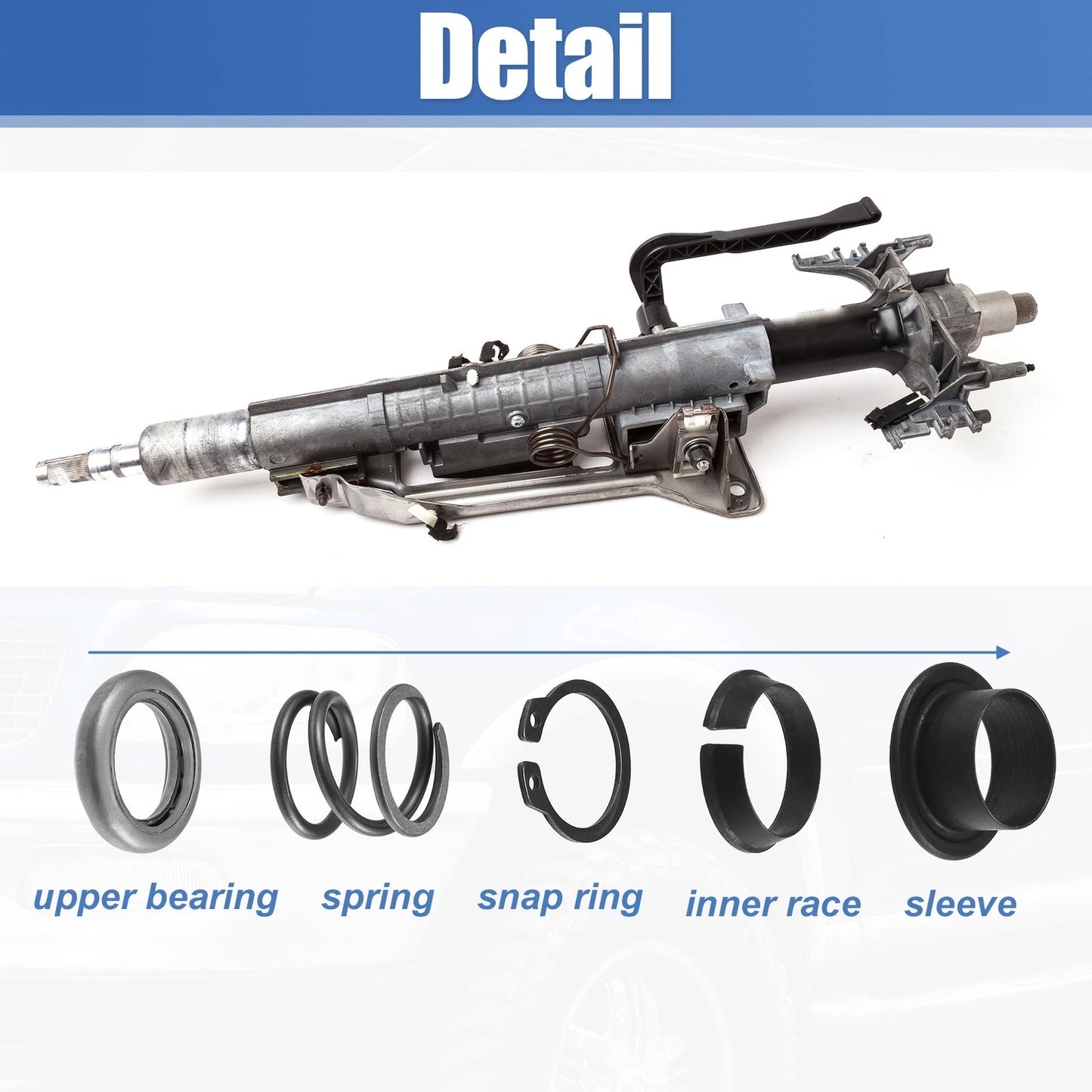 Steering Column Upper Bearing Kit for Ford, Mercury, Lincoln (1990-1997)