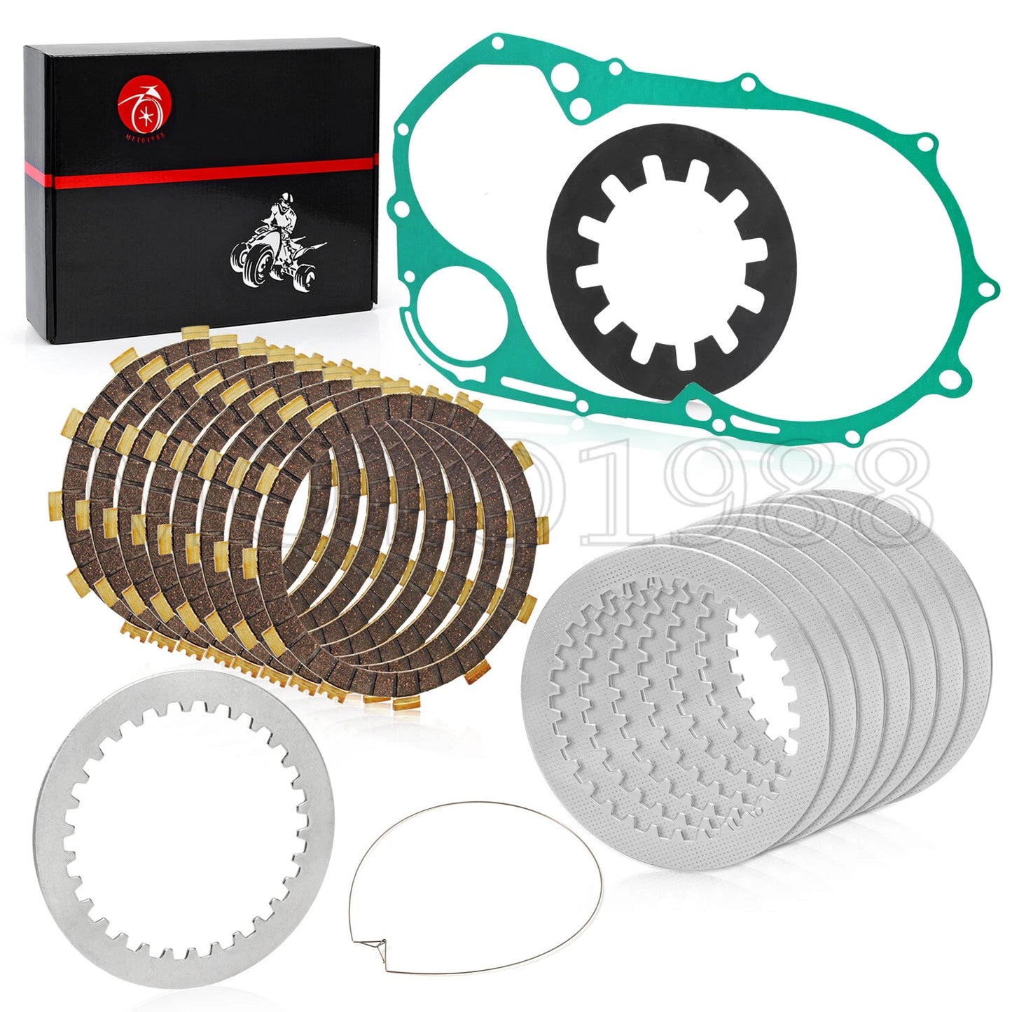 Clutch Friction Plates Kit w/Gasket for YAMAHA XVS1100 V-Star (1999–2009)