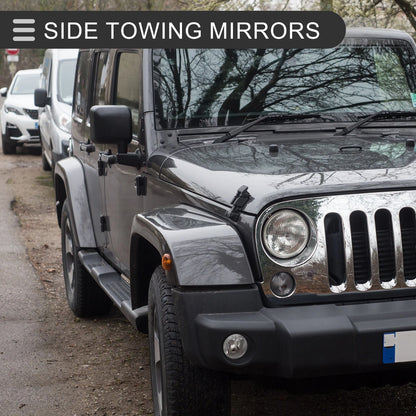 Tow Mirrors for Dodge Jeep Wrangler (2007-2017)