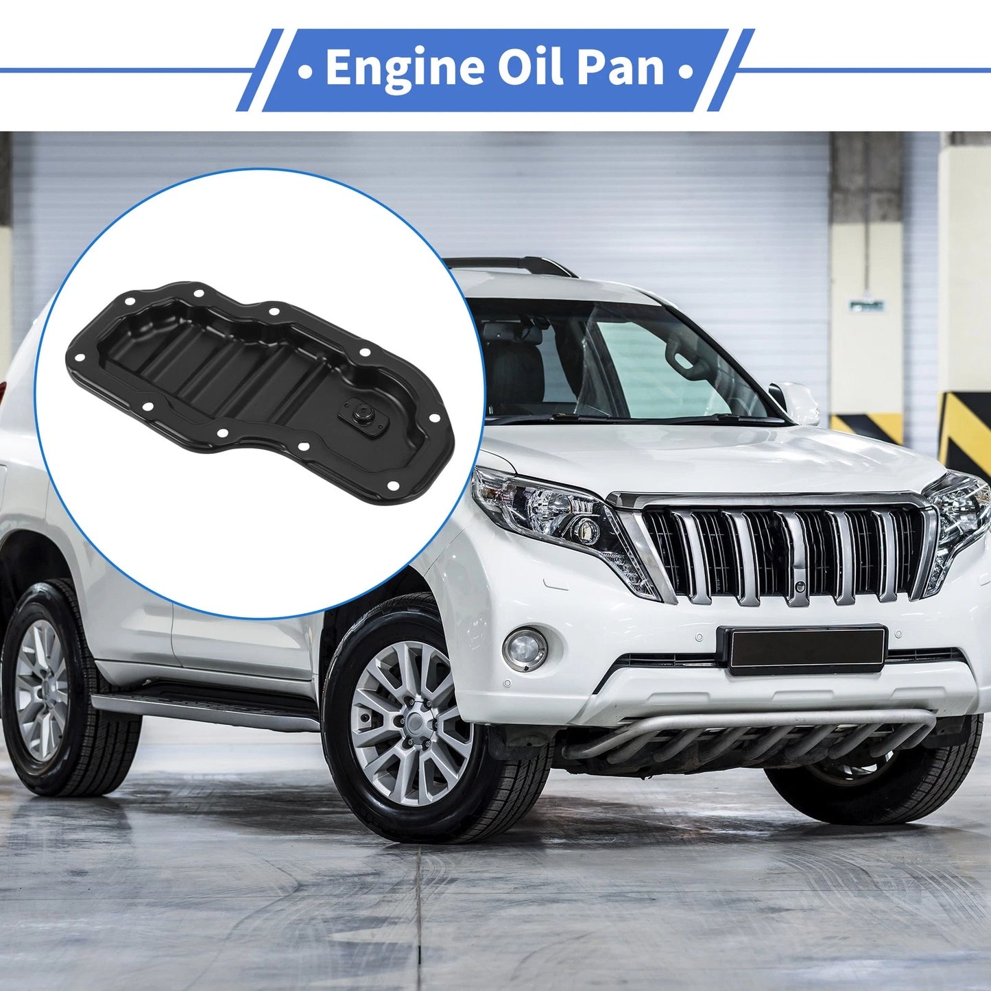 Engine Oil Pan for Toyota Land Cruiser 2007 (2007) - Steel Black, 1 Pc