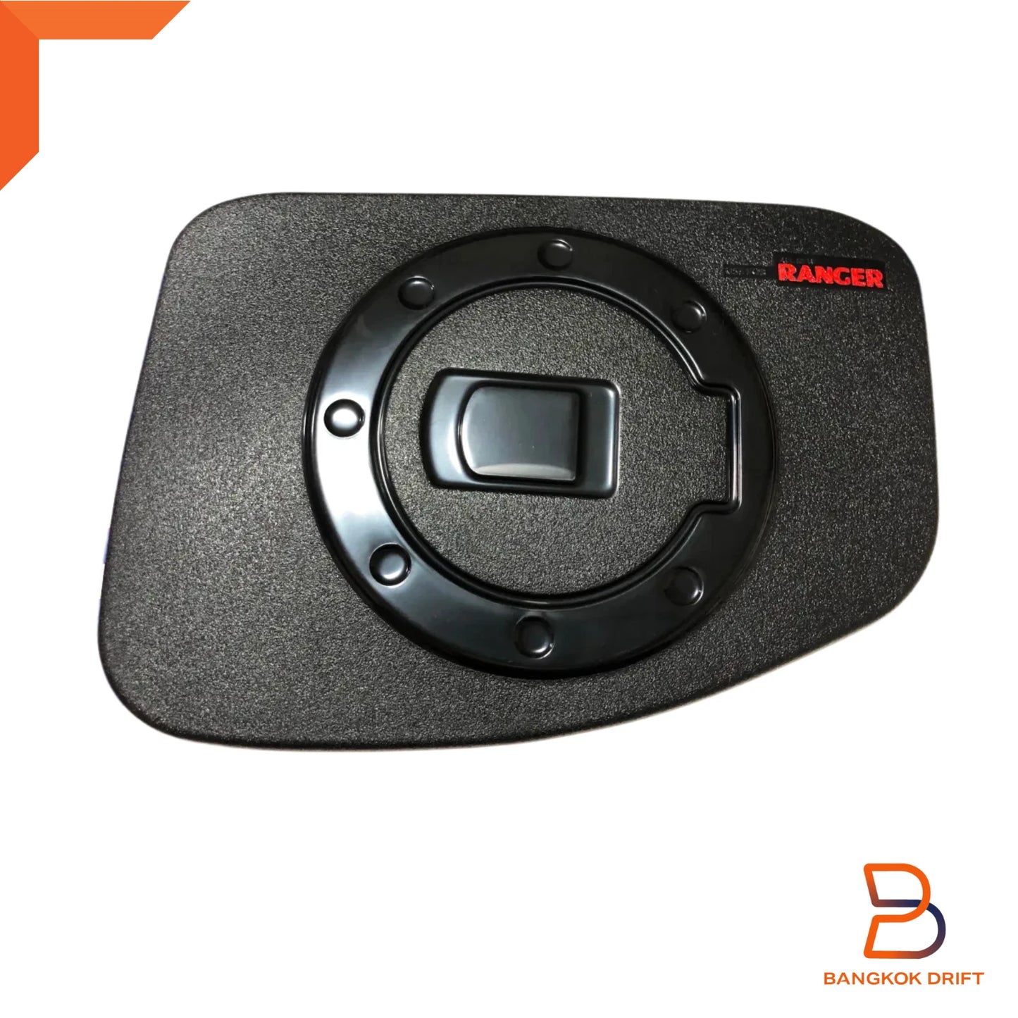 Black Fuel Oil Tank Cap Cover Trim for Ford Ranger T6 PX 2012-2021