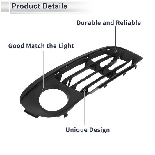 1 x Front Right Fog Light Grill for BMW 528i Black (2014 - 2016)