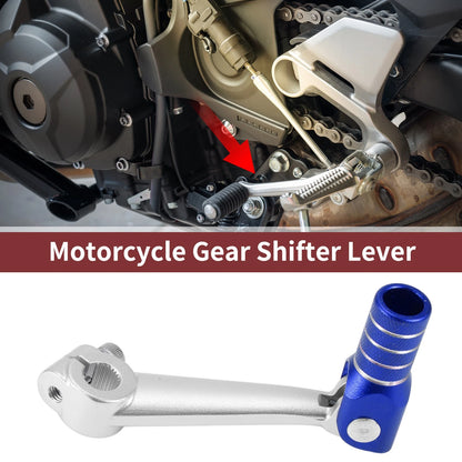 Folding Shifter Lever for Bosuer M5 Silver Tone Blue