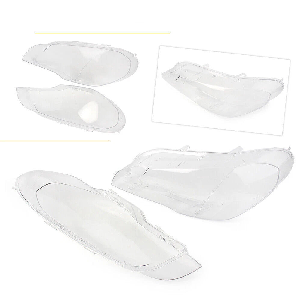 Clear Lens Cover for BMW X5 E70 Headlight Shell Case 2007-2013