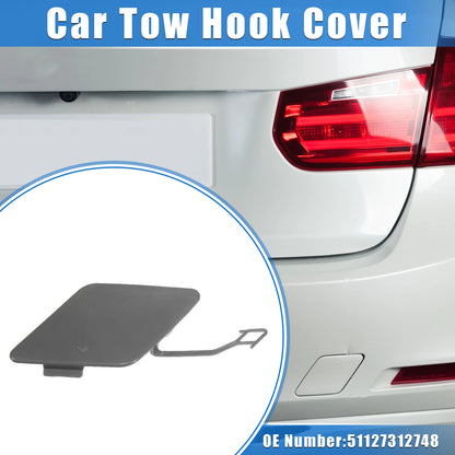 Rear Bumper Tow Hook Eye Hole Cover for BMW 3 F30 (2012-2015) Gray