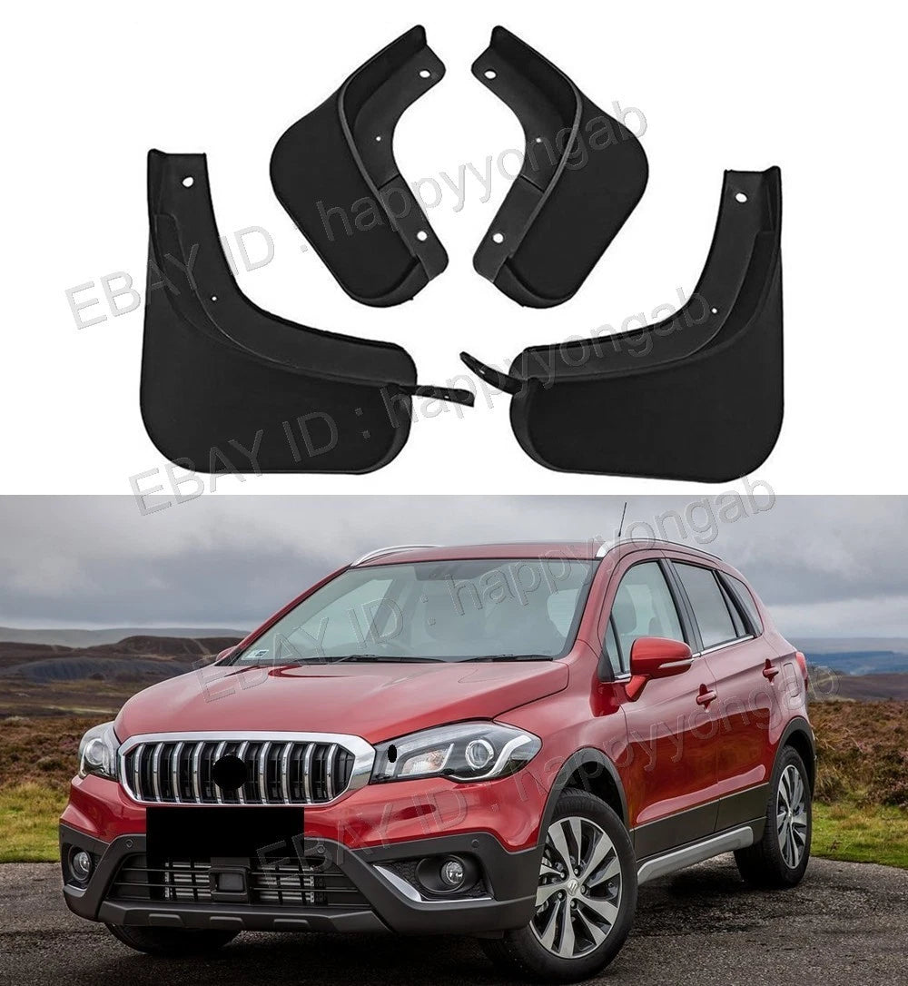 4 x Mud Flaps for 2014-2022 Suzuki S-Cross Splash Guards & Fender Covers