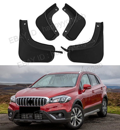 4 x Mud Flaps for 2014-2022 Suzuki S-Cross Splash Guards & Fender Covers