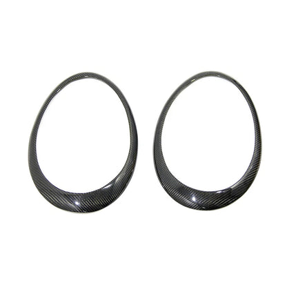 Carbon Fiber Front Headlight Cover Trim fit for Porsche Carrera 991 2011-2018