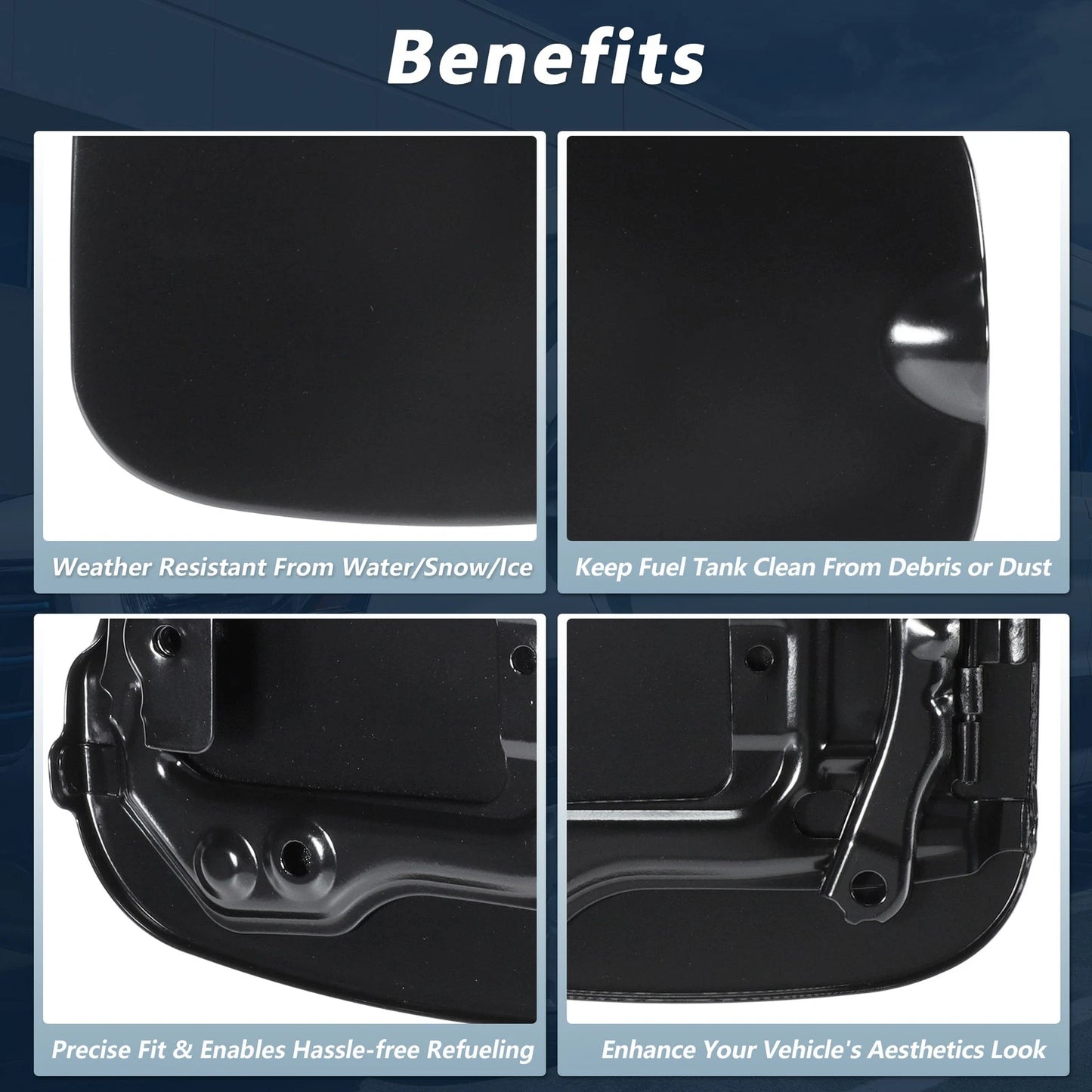 Fuel Filler Lid Cover for Toyota 4Runner (2010-2024)