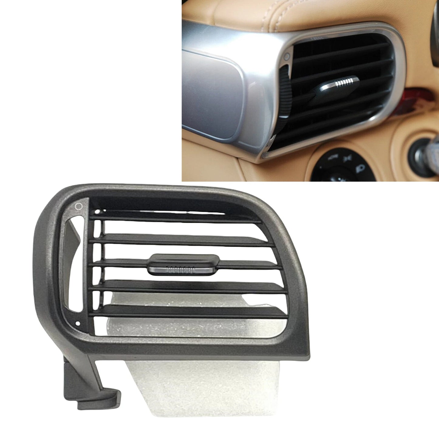 1x Front Left Air Vent Grille for Porsche GT2 GT3 997 (2004-2012) Gray