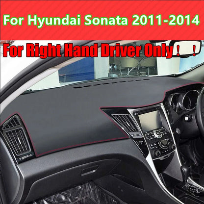 Dash Cover Protector Mat Car Leather Dashboard for Hyundai Sonata (2011–2014)