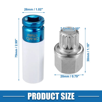 Wheel Screw Lock Lug Nut Kit for BMW (2015-2023)