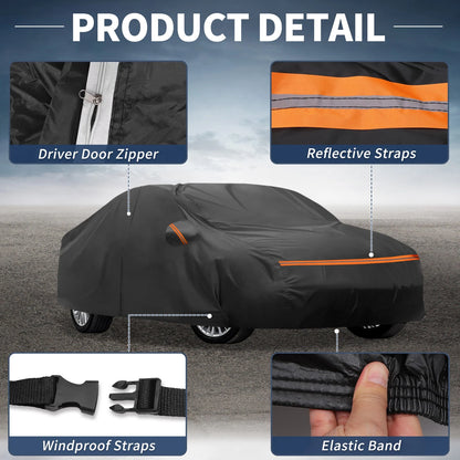 Waterproof PEVA Spunlace Cotton Car Cover for BMW 5 Series F10/F11/G30/G31 2010-2024