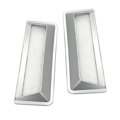 Universal Silver Car Air Flow Hood Scoop Vent Cover for Car