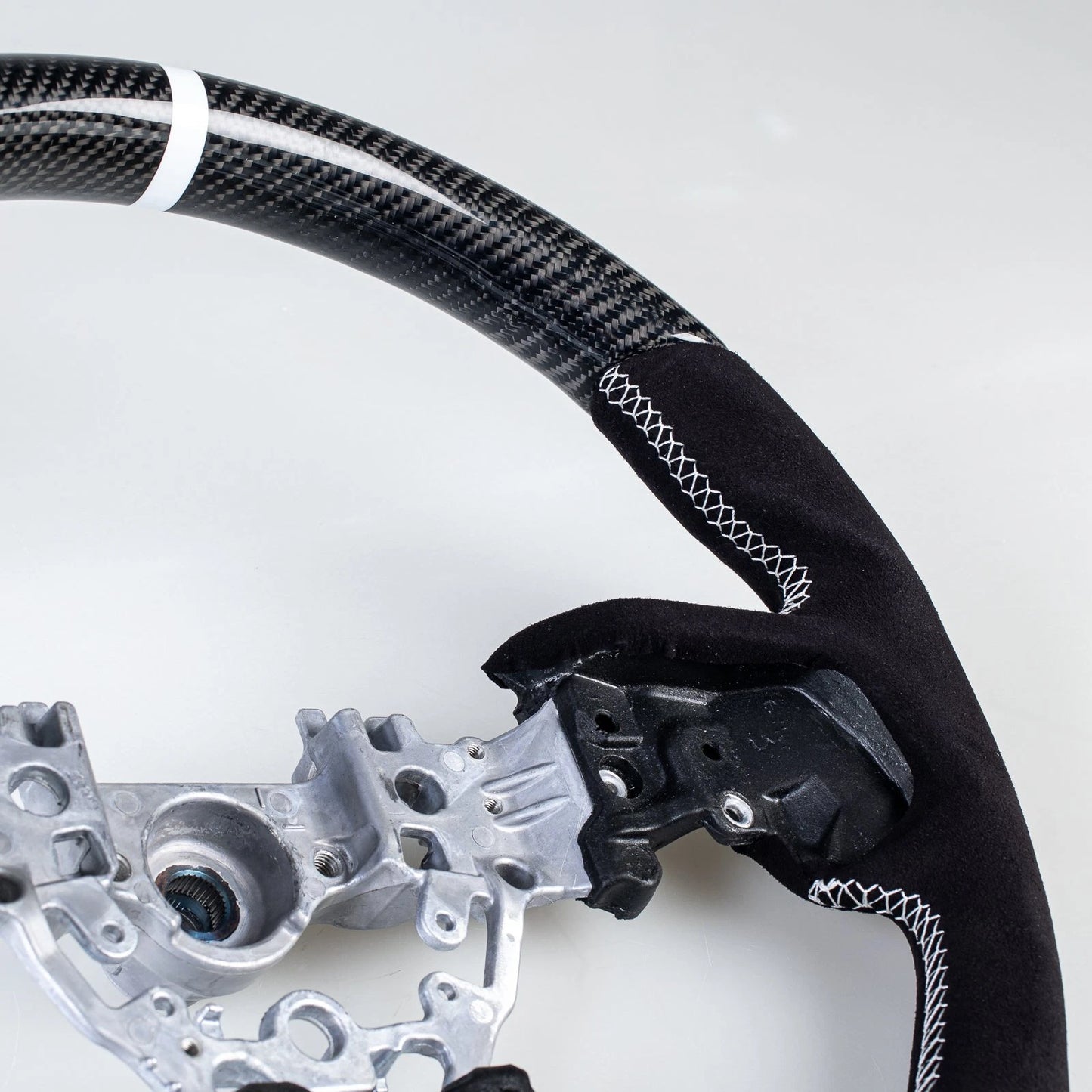 Carbon Flat Bottom Suede Steering Wheel for Subaru WRX (2022-2023)