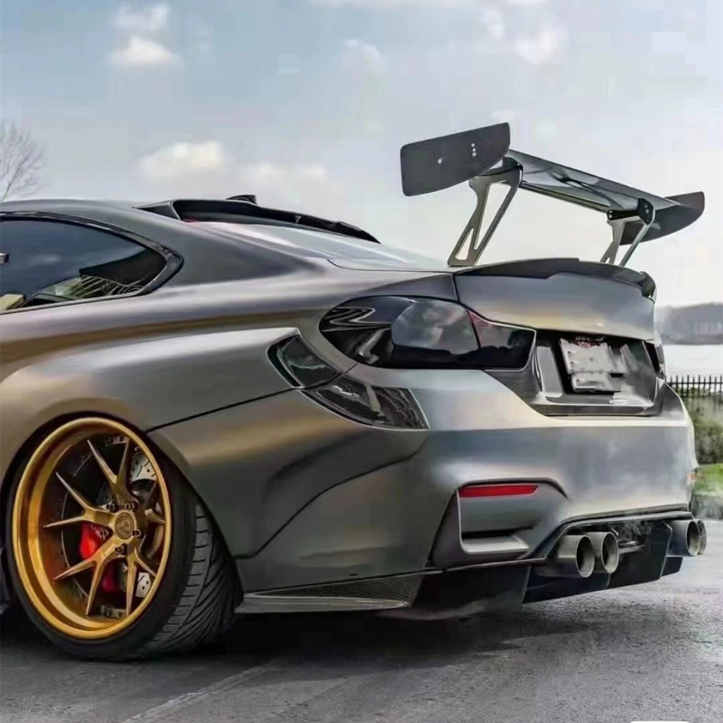 Rear Boot Spoiler Lip Kit for Lexus RC200t RC350 (2015-2018) Carbon Fiber