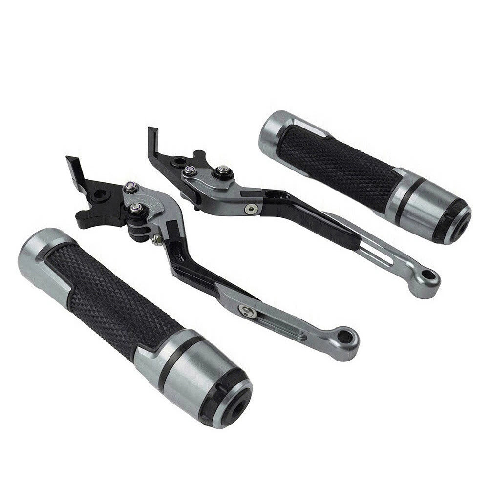 Folding Titanium Brake Clutch Lever Grip Set for Yamaha FJR XJR 1300 (2001-2018)